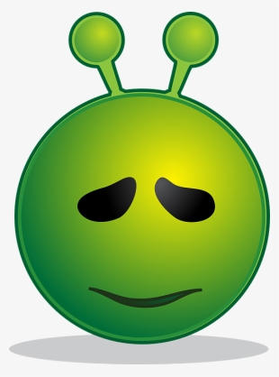 Smiling Green Extraterrestrials With Unfortunate Clippings - Smiley Alien #1020378