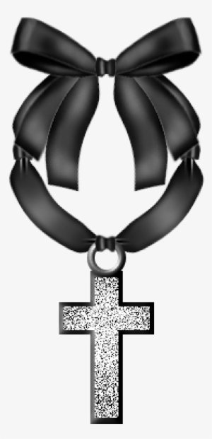 Cruz Con Moño Negro #1020839
