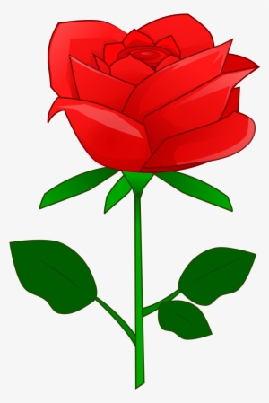Petal Clipart Red Rose - Red Rose Flower Clipart #1021042