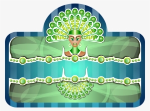 Royal Peacock Girl Border Clipart Png #1021451