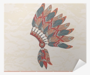 Vector Illustration Of Native American Indian Chief - Native American Indian Boho #1021524
