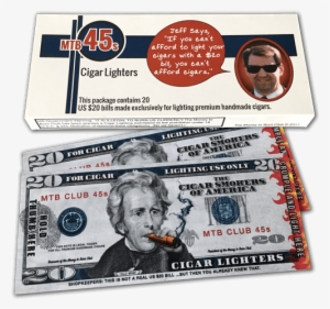 Money To Burn Club, Mtb 45s, $20 Novelty Cigar Lighters - Cigars #1021691
