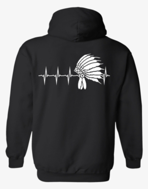 Native Inspired Heart Beating Headdress Hoodies - Nature Is My Religion And The Earth #1021998