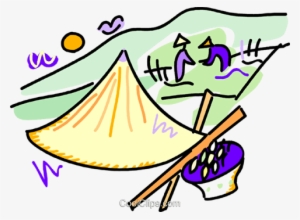 Rice Fields With Japanese Hat #1022082