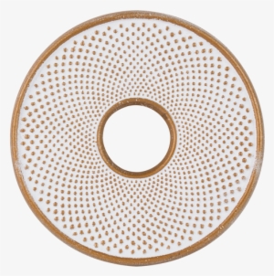 Jolly Jewels White On Gold Fishnet Trivet - Walt Disney World #1022274