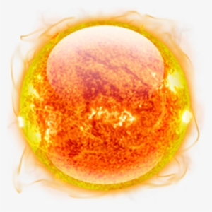 Fireball Psd - Sun And Moon Png #1022840