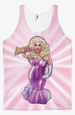 Jaymes Mansfield Pink Jesus Sublimated Tank Top - Top #1023089