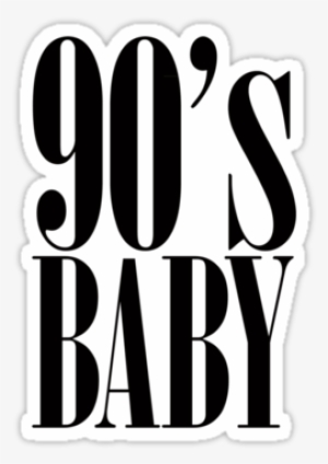 90's Baby Vintage Nirvana Typography By Rexlambo - Vintage Tumblr Stickers Png #1023231