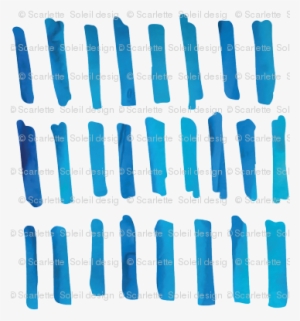 Watercolor Blue Blocks - Plastic #1024198