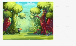Png/illustration Boot Screen To The Computer Game Jungle - Transparent Jungle Cartoon Background #1024918