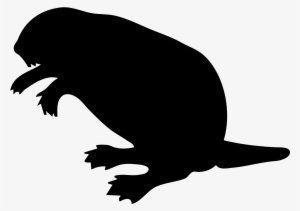 Beaver Contour Big Image Png - Beaver Clip Art #1024937