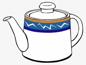 Free Vector Porclain Tea Kettle Clip Art - Teapot Cliparts #1025714