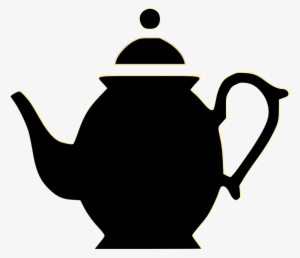 Teapot, Old Fashion, Drink - Teapot Black Clipart #1026338