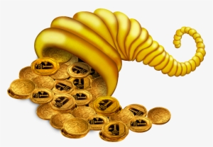 La Cornucopia - Cornucopia De Ouro Png #1026344
