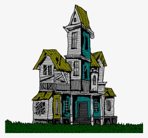 Mansion Clipart Big Mansion - Creepy House Clip Art #1026522
