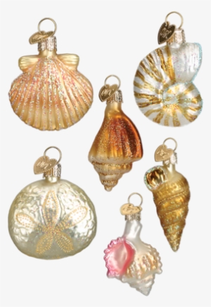 Sea Shell Ornaments - Beach Christmas Ornaments Png #1026644