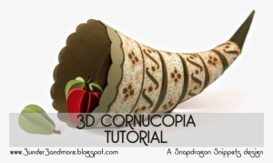 3d Cornucopia - Paper Cornucopia #1026645