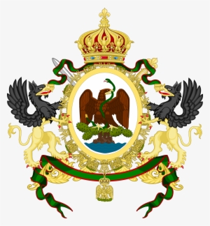 Open Coat Of Arms With Flames Free Transparent PNG Download PNGkey   102 1026751 Open Mexican Empire Coat Of Arms 