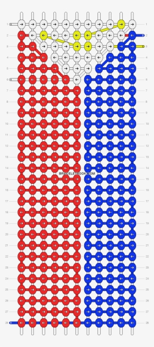 Download Preview - Captain America Friendship Bracelet Pattern #1026876