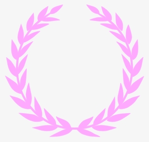Laurel Pink Wreath Clip Art At Clker - Pink Laurel Wreath #1026960