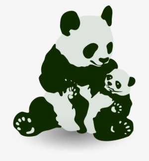 Bear With Panda Baby #1027373