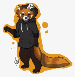 Drawn Red Panda Minecraft - Giant Panda #1027635
