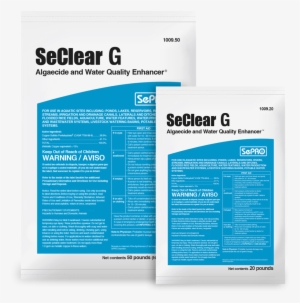 Seclear G Grouping - Sepro Corporation Seclear G Algaecide And Water Quality #1027801