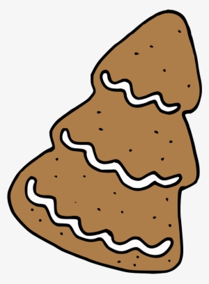 Hand Painted A Christmas Tree Shape Cookie Winter Transparent - Christmas Tree #1028371