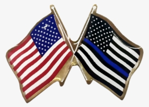 American Flag And Thin Blue Line #1029164