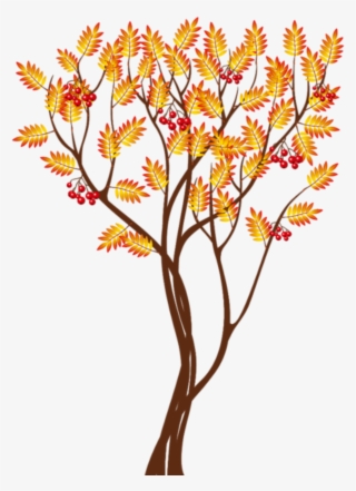 Transparent Autumn Tree Png Clipart Image - Fall Tree Clipart Png #1029834