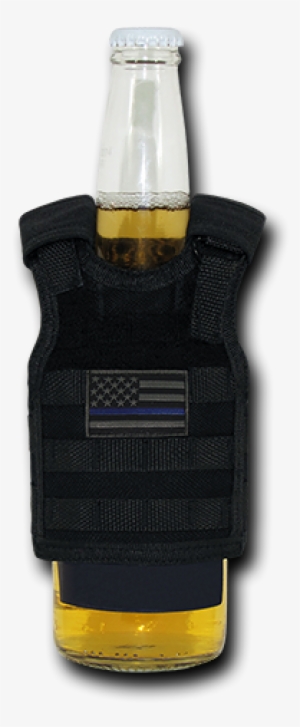Thin Blue Line U - Rapid Dominance T99 Tactical Beer Koozie (mini Vest) #1029966