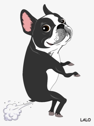 The Dog That Farts Everyday After - Boston Terrier Drawing Easy #1030796