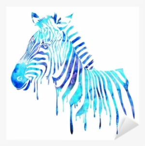 Watercolor Zebra Head - Watercolor Animals Abstract #1031191