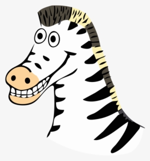 Download Stripe Pixel Art Free Commercial Clipart - Cartoon Zebra Smiling #1031485