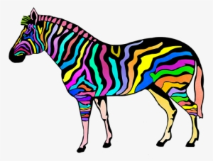 Zebra Animal Print Zoo Candy Striped Zebra - Rainbow Stripe Zebra Queen Duvet #1031619