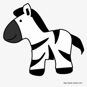 Free Cute Zebra Jungle Animal Clip Art Image #1031788