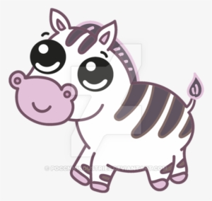 Kawaii Zebra For Print By Poccnnindustries On Deviantart - Zebra Kawaii Png #1032126