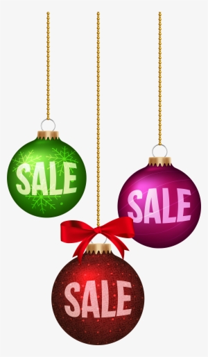 Christmas Balls Sale Decoration Png Clip Art Image - Christmas Ornament #1033223