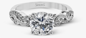 Post Navigation - Vintage Style White Gold Round Cut Engagement Rings #1033687