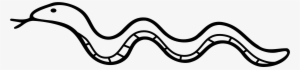 Images For Snake Cartoon Black And White - Black And White Clip Art Snake #1033813