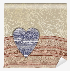 Template Frame Design For Card With Lace Ribbon - Woven Fabric #1033883