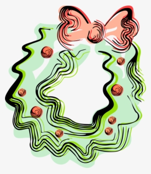 Evergreen Bough Wreath Image Illustration Of Festive - Wreath #1033932
