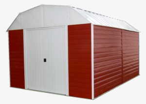 Arrow Sheds Presents The Red Barn Steel Shed Kit - Arrow Storage Buildings Red Barn 10' X 14' Shed Red #1034584