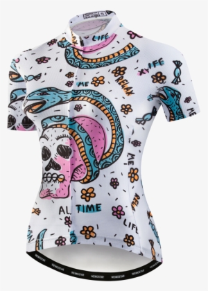 Cartoon Snake Short Sleeve Top - Top #1034642