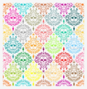 Dead Damask - Colorful - Colorful Damask #1035102