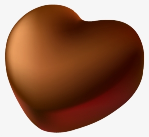 Chocolate Clipart Chocolate Heart - Chocolate Heart Transparent Background #1035276