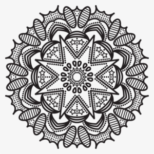 First Mandala - Aztec Sun God Drawing #1035350