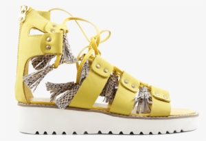 Sandals Celia 20 Nubuk Golden Glow Tassel Snake Dagget #1035977