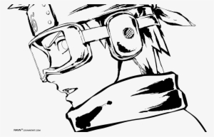 Rage Drawing Obito - Naruto Lineart #1036082