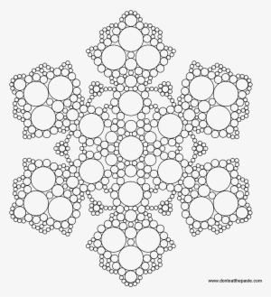 Snowflakes To Color - Snowflake Mandala Coloring Page #1036473